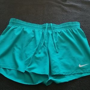 Nike teal women's athletic shorts size L